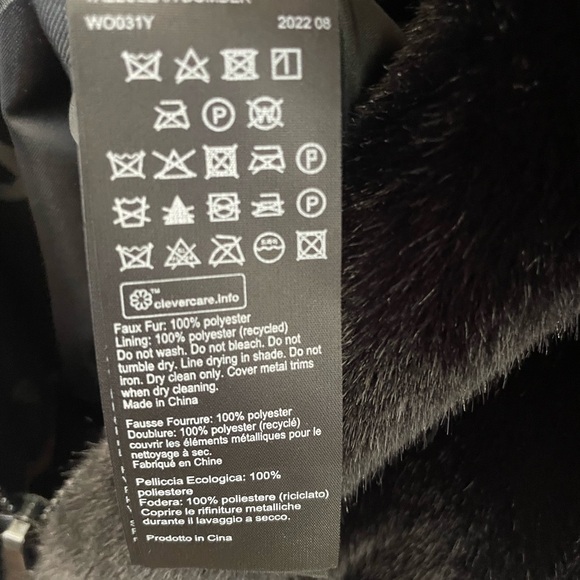 NWOT faux fur AllSaints coat sz medium - Picture 3 of 3